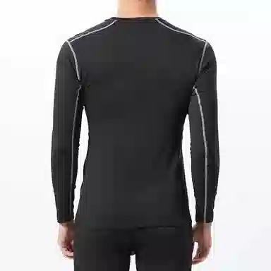 左岸 夏季薄款时尚紧身长袖衫运动速干衣篮球足球跑步训练休闲打底衫健身房百搭上衣修身中腰显瘦健身衣 男款