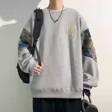 Zuoan Panda Print Sweatshirt