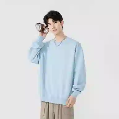 左岸 美式高街青少年小众学院风宽松舒适港风潮牌设计满天星时尚简约气质百搭休闲长袖卫衣 男款
