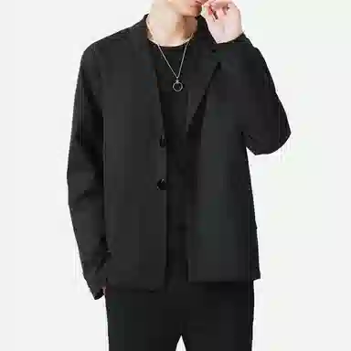 左岸 休闲痞帅便西服春秋单西上衣宽松商务正装西装 男款