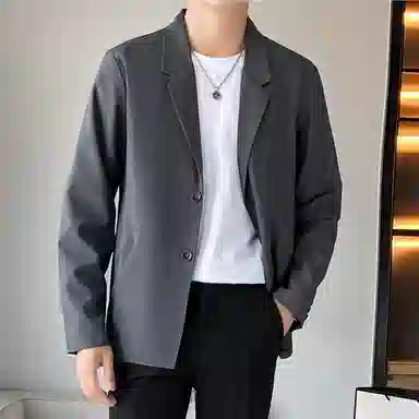 左岸 休闲痞帅便西服春秋单西上衣宽松商务正装西装 男款