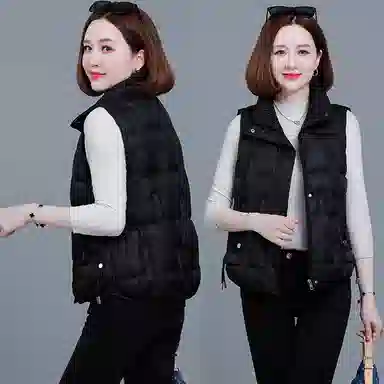 左岸 时尚加厚保暖纯色立领通勤马甲 女款