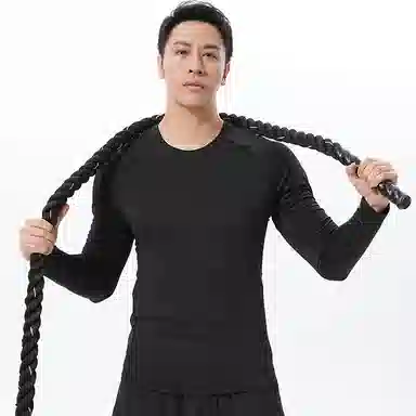 左岸 时尚简约长袖衫户外运动紧身速干衣篮球足球跑步训练日常通勤修身显瘦休闲打底衫百搭上衣健身衣 男款