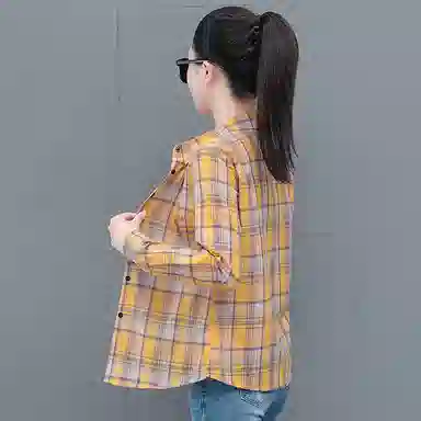 左岸 秋季薄款潮流修身轻薄日常简约舒适柔软户外通勤高街亲肤百搭洋气休闲时尚翻领上衣长袖气质遮肉透气高腰显瘦衬衫 女款