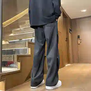 左岸 夏季美式高街风复古时尚百搭潮流个性扎染脏赃裤日常通勤户外活动宽松舒适透气吸汗冰爽帅气潮牌休闲裤 男款