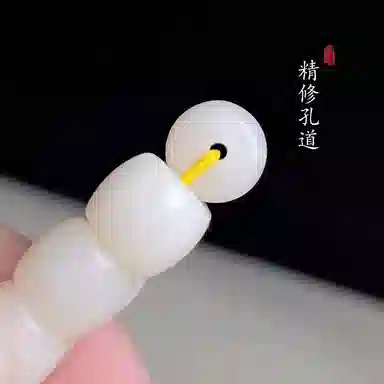 【消除108种烦恼】 芳缘小傅 新中式盘玩串珠国潮文玩佛珠桶珠叠戴念珠 品质小众百搭时尚招财纳福转运 #好运 白玉菩提 手串 男女同款情侣款