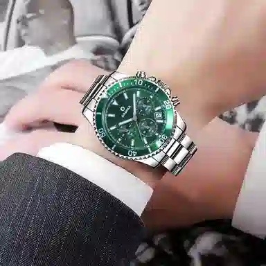 CASIMA Classic Green Multifunction Watch