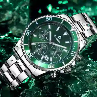 CASIMA Classic Green Multifunction Watch