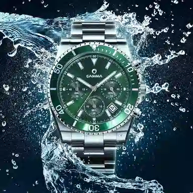 CASIMA Classic Green Multifunction Watch