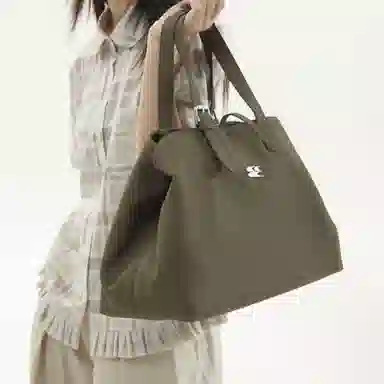 Crying Center Brown PU Bag