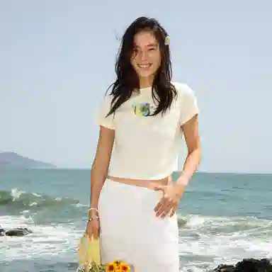 Crying Center Loose Crewneck T-Shirt Women