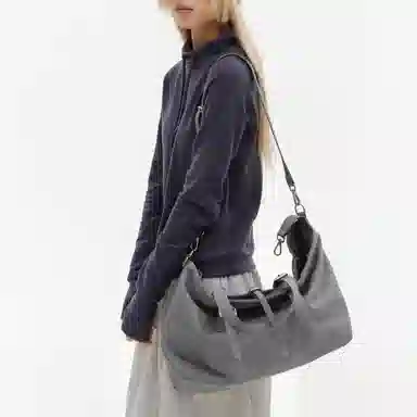 Crying Center Brown PU Bag