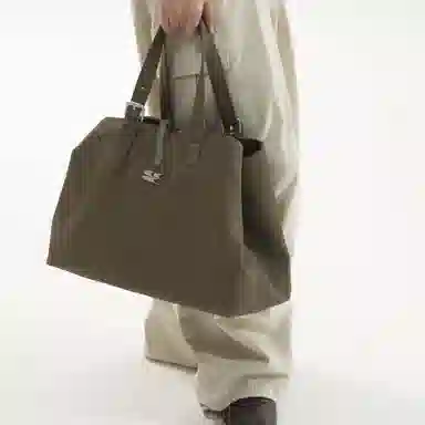 Crying Center Brown PU Bag