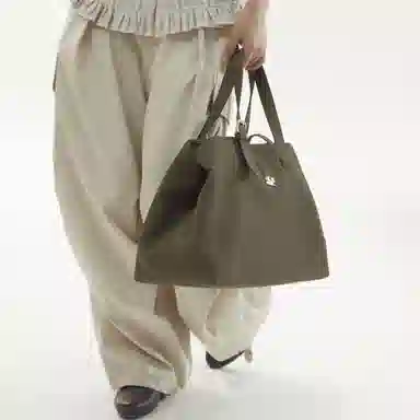 Crying Center Brown PU Bag