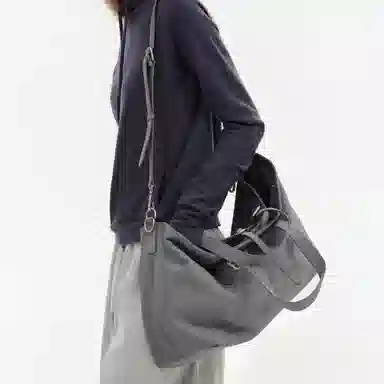 Crying Center Brown PU Bag