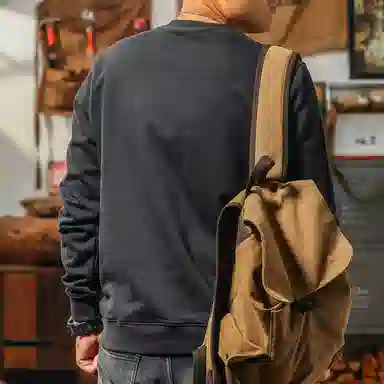 季言 锁热升温科技美式重磅潮流高级感印花卫衣 男款