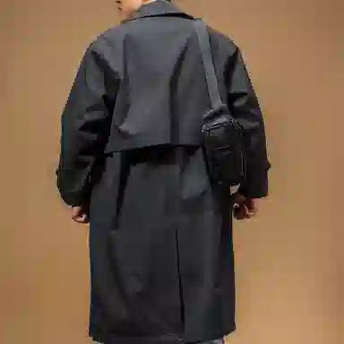 季言 潮牌纯色舒适百搭夹克外套 男款