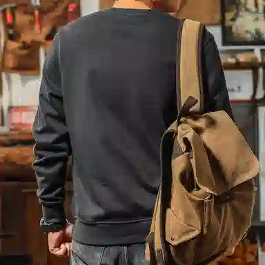 季言 美式舒适时尚印花高端卫衣 男款