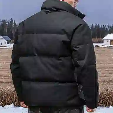 季言 高端鸭绒立领户外防风加厚保暖潮牌外套羽绒服 男款