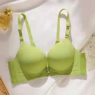 浪莎 上薄下厚舒适透气聚拢薄款无钢圈防下垂前扣文胸 女款