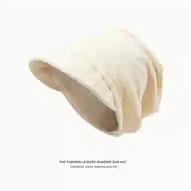 浪莎 日系短檐防风秋冬显脸小护耳懒惰风月子包头冷帽 棉 堆堆帽 女款