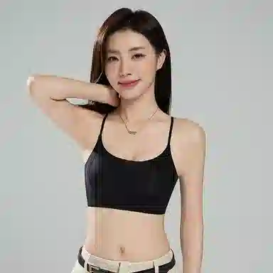 浪莎 舒适透气简约基础休闲款侧收副乳体育锻炼运动柔软亲肤文胸 女款