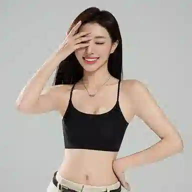 浪莎 舒适透气简约基础休闲款侧收副乳体育锻炼运动柔软亲肤文胸 女款