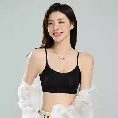 浪莎 舒适透气简约基础休闲款侧收副乳体育锻炼运动柔软亲肤文胸 女款