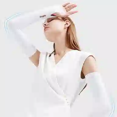 浪莎 舒适百搭透气冰袖开车骑行户外遮手臂防紫外线袖裸感 防晒袖 男女同款情侣款