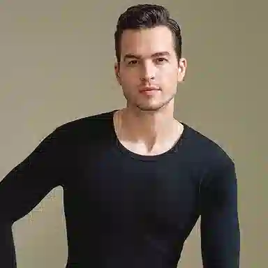 浪莎 恒温防寒打底衣简约百搭休闲保暖套装 男款