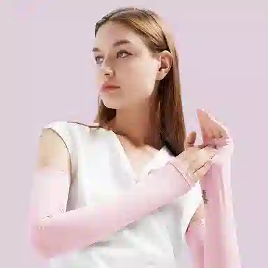 浪莎 舒适百搭透气冰袖开车骑行户外遮手臂防紫外线袖裸感 防晒袖 男女同款情侣款