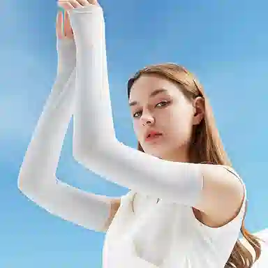 浪莎 舒适百搭透气冰袖开车骑行户外遮手臂防紫外线袖裸感 防晒袖 男女同款情侣款