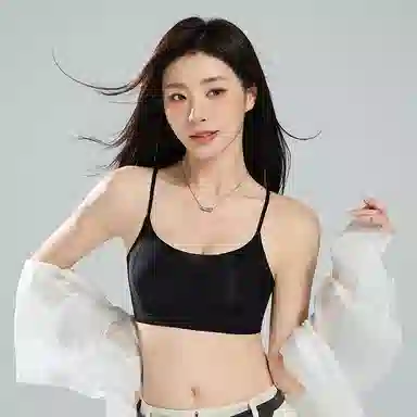 浪莎 舒适透气简约基础休闲款侧收副乳体育锻炼运动柔软亲肤文胸 女款