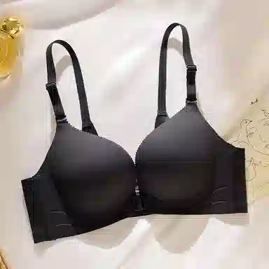 浪莎 上薄下厚舒适透气聚拢薄款无钢圈防下垂前扣文胸 女款