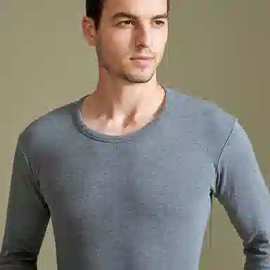 浪莎 恒温防寒打底衣简约百搭休闲保暖套装 男款