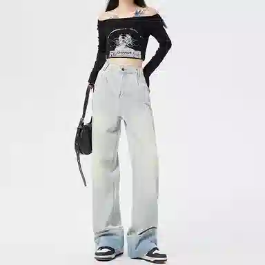 玫丝朵 简约时尚舒适牛仔裤 女款