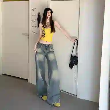 玫丝朵 时尚舒适百搭牛仔裤 女款