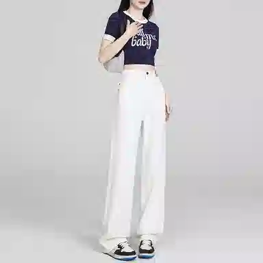 玫丝朵 时尚通勤简约百搭牛仔裤 女款