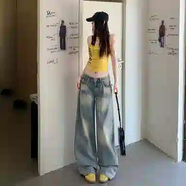 玫丝朵 时尚舒适百搭牛仔裤 女款