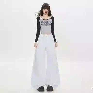 玫丝朵 休闲简约百搭时尚牛仔裤 女款