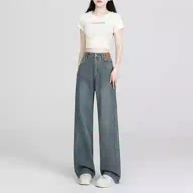 玫丝朵 通勤简约百搭时尚牛仔裤 女款