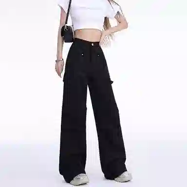 玫丝朵 美式复古时尚直筒休闲裤 女款