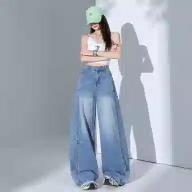 玫丝朵 简约舒适时尚潮流牛仔裤 女款