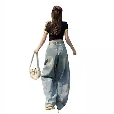 玫丝朵 时尚简约优雅百搭牛仔裤 女款