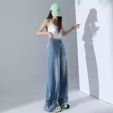 玫丝朵 简约舒适时尚潮流牛仔裤 女款