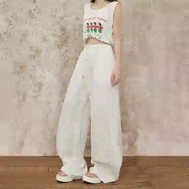 玫丝朵 舒适时尚通勤简约休闲裤 女款