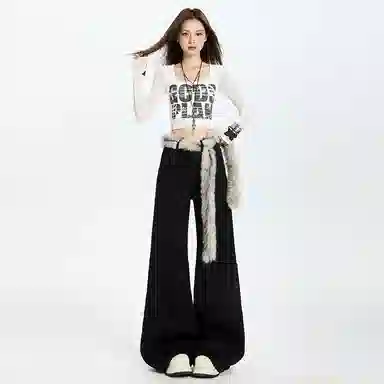 玫丝朵 时尚舒适通勤简约牛仔裤 女款