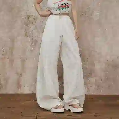 玫丝朵 舒适时尚通勤简约休闲裤 女款