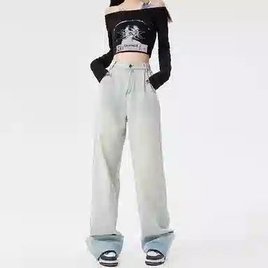 玫丝朵 简约时尚舒适牛仔裤 女款