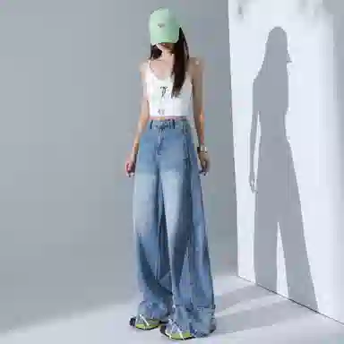 玫丝朵 简约舒适时尚潮流牛仔裤 女款